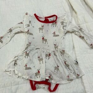 Kyte Baby Reindeer Onesie Dress